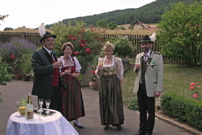 Sektempfang beim Schirmherrn